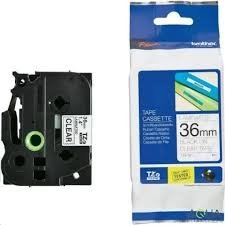 Brother TZE-161 36mm Black on Clear tape