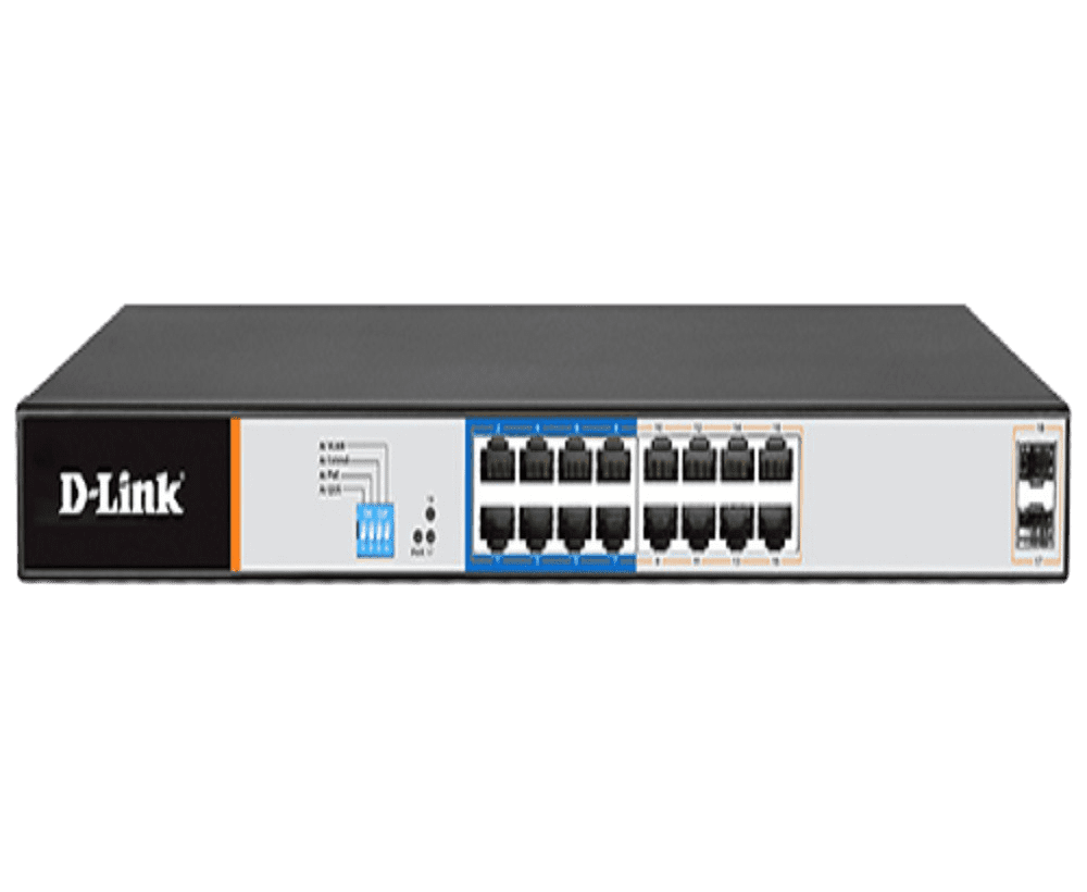 D-Link 16-port Gigabit-DGS-F1210-18PS-E