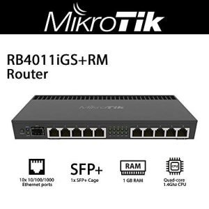 MikroTik RB4011iGS+RM Gigabit Router