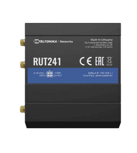 Teltonika RUT241 Industrial LTE Router, Wi-Fi Teltonika