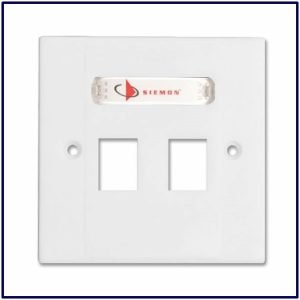 Siemon Double Face Plates with Module- Cat 6e