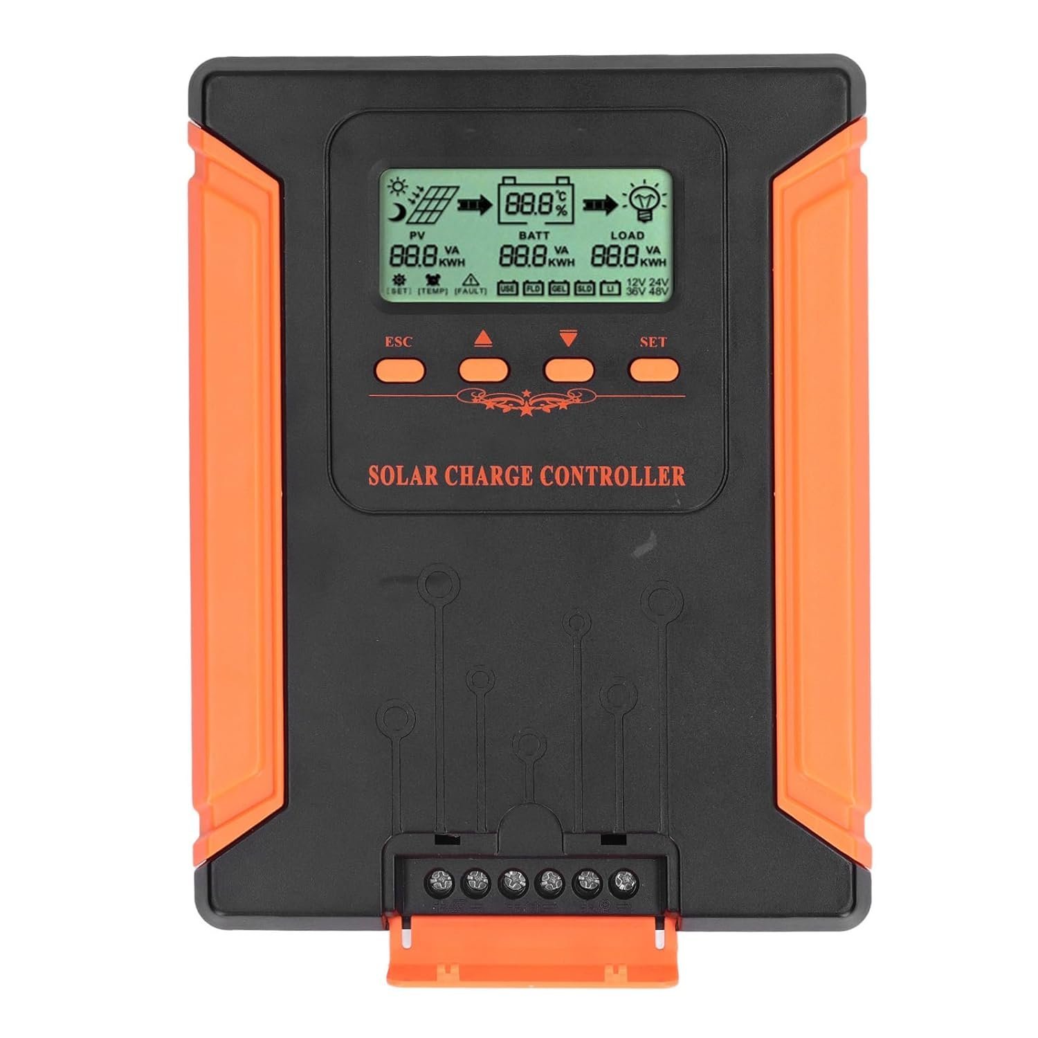 MPPT Solar Charge Controllers: 40A, 50A, 60A, 80A, 100A, 120A