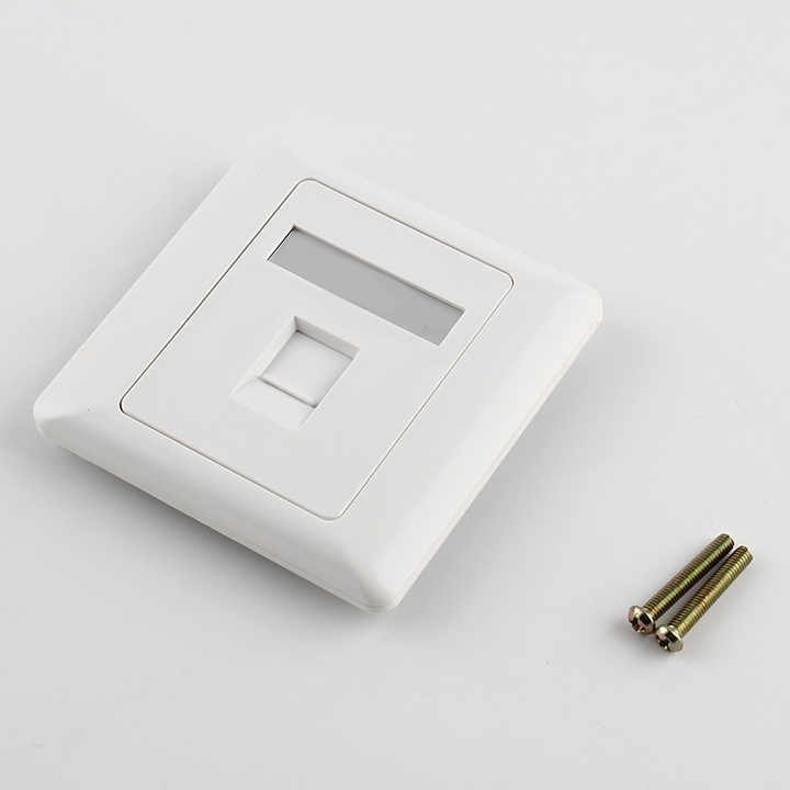 Complete Single Faceplate with Module keystone Jack - Image 2