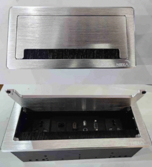 Multifunction Flip-Up Socket both Silver & Black