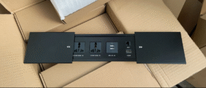 Sliding Desk & Table Power Socket with USB Charging, HDMI & RJ45 Ports