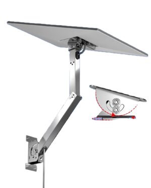 Starlink Gen 3 Adjustable Mount Kit – Stainless Steel Pipe Adapter for Wall, Roof, or Pole Mounting