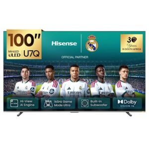 HISENSE 100" ULED MINI-LED SMART TV 100U7Q – REAL MADRID | 4K ULTRA HD, VIDAA | FIFA WORLD CUP READY